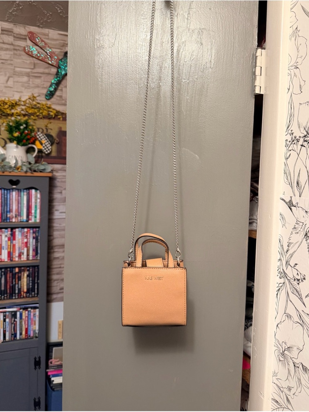 Nine West Peach Mini Top-Handle Crossbody Brand new